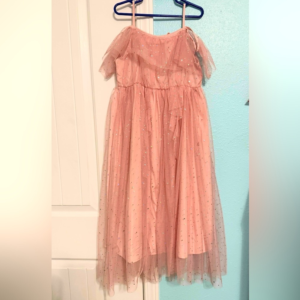 SHEIN Glittering Pink Formal Dress for Kids